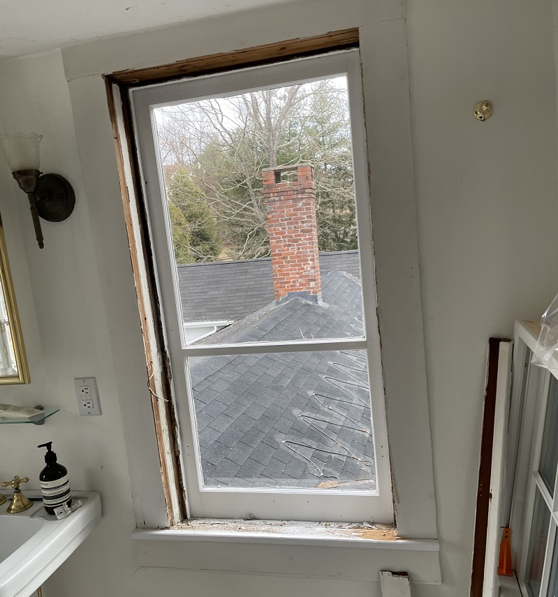 Removal of old windows